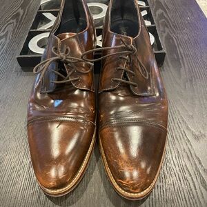 Johnston & Murphy Dark Brown Leather Oxfords